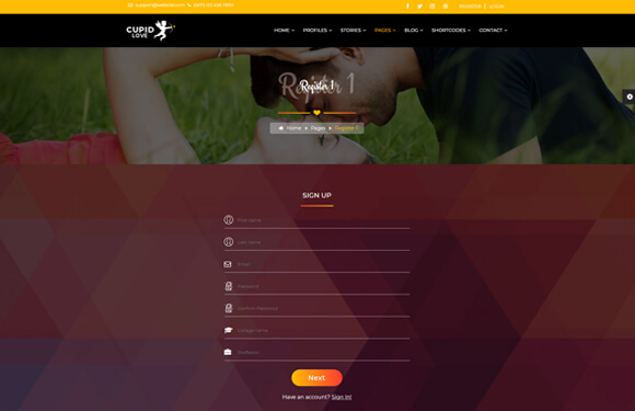 dating site template
